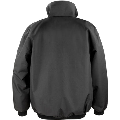 Black - Back - Result Mens Sabre Pilot Jacket