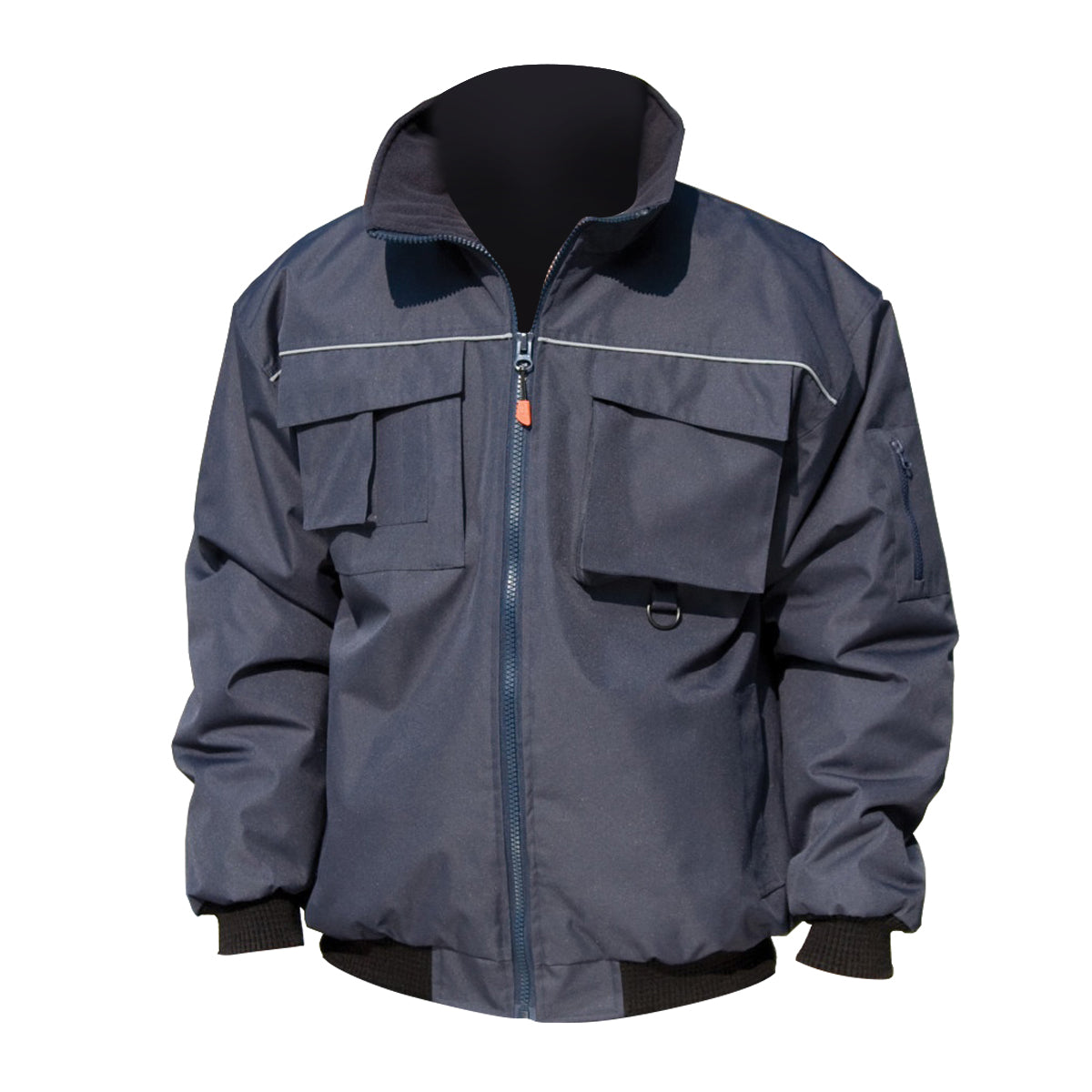 Navy Blue - Front - Result Mens Sabre Pilot Jacket