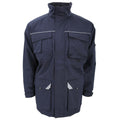 Navy Blue - Front - Result Mens Sabre Long Work Coat