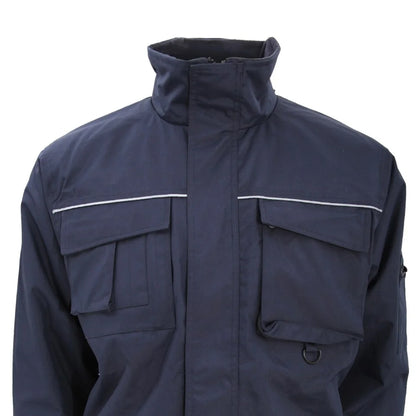 Navy Blue - Back - Result Mens Sabre Long Work Coat