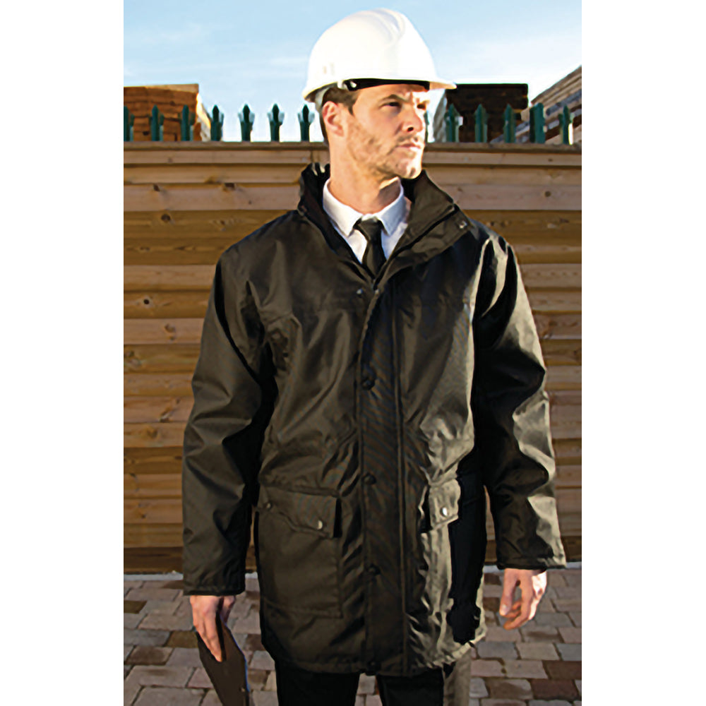Black - Lifestyle - Result Mens Platinum Work Jacket - Coat