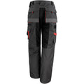 Grey-Black - Back - Result Mens Technical Work Trousers (Reg 32 Inch Leg)