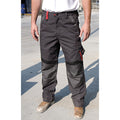 Grey-Black - Side - Result Mens Technical Work Trousers (Reg 32 Inch Leg)