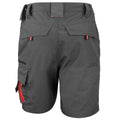 Grey-Black - Back - Result Workguard Unisex Technical Work Shorts