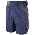 Navy-Black - Front - Result Workguard Unisex Technical Work Shorts