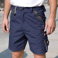 Navy-Black - Back - Result Workguard Unisex Technical Work Shorts