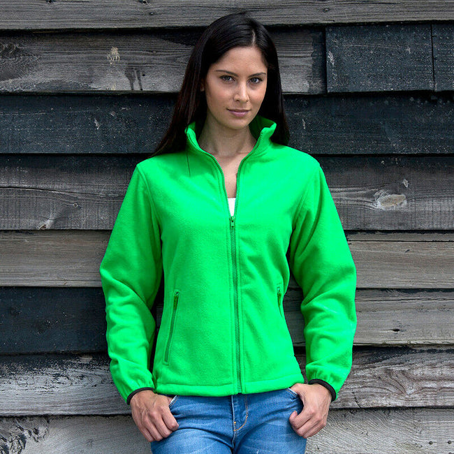 Vivid Green - Back - Result Womens-Ladies Core Fashion Fit Fleece Top