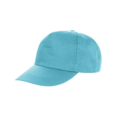 Aqua - Front - Result Unisex Core Houston 5 Panel Printers Baseball Cap