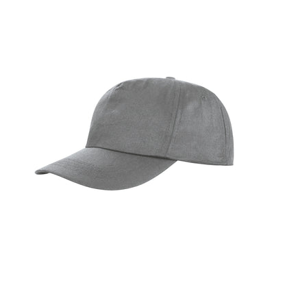 Dove Grey - Front - Result Unisex Core Houston 5 Panel Printers Baseball Cap