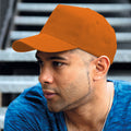 Orange - Back - Result Unisex Core Houston 5 Panel Printers Baseball Cap