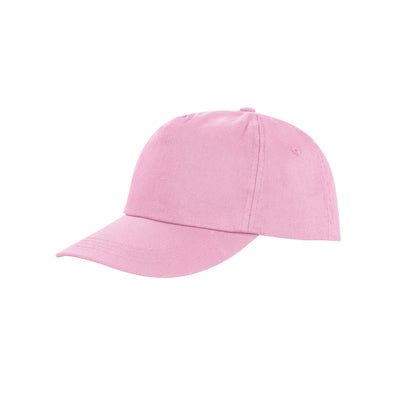 Pink - Front - Result Unisex Core Houston 5 Panel Printers Baseball Cap