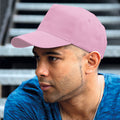 Pink - Back - Result Unisex Core Houston 5 Panel Printers Baseball Cap