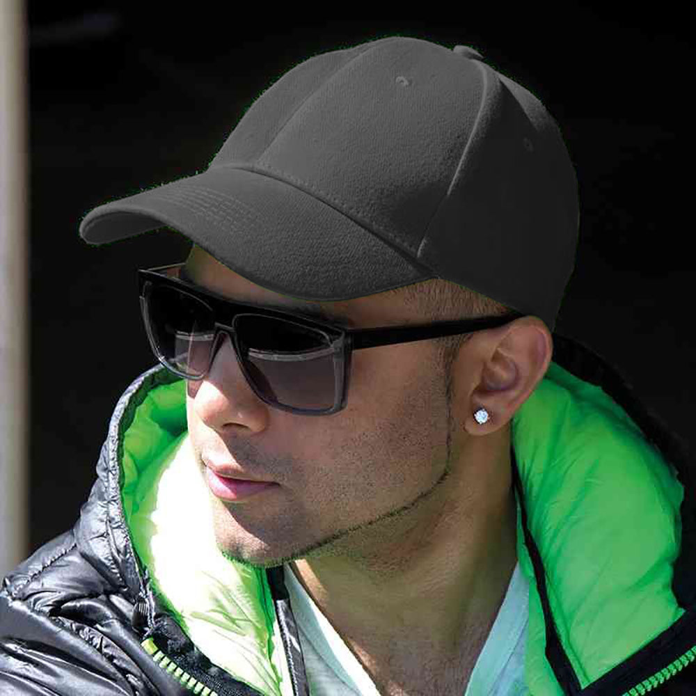 Black - Back - Result Unisex Core Memphis 6 Panel Baseball Cap