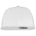 White - Back - Result Unisex Core Bronx Original Flat Peak Snapback Solid Colour Cap