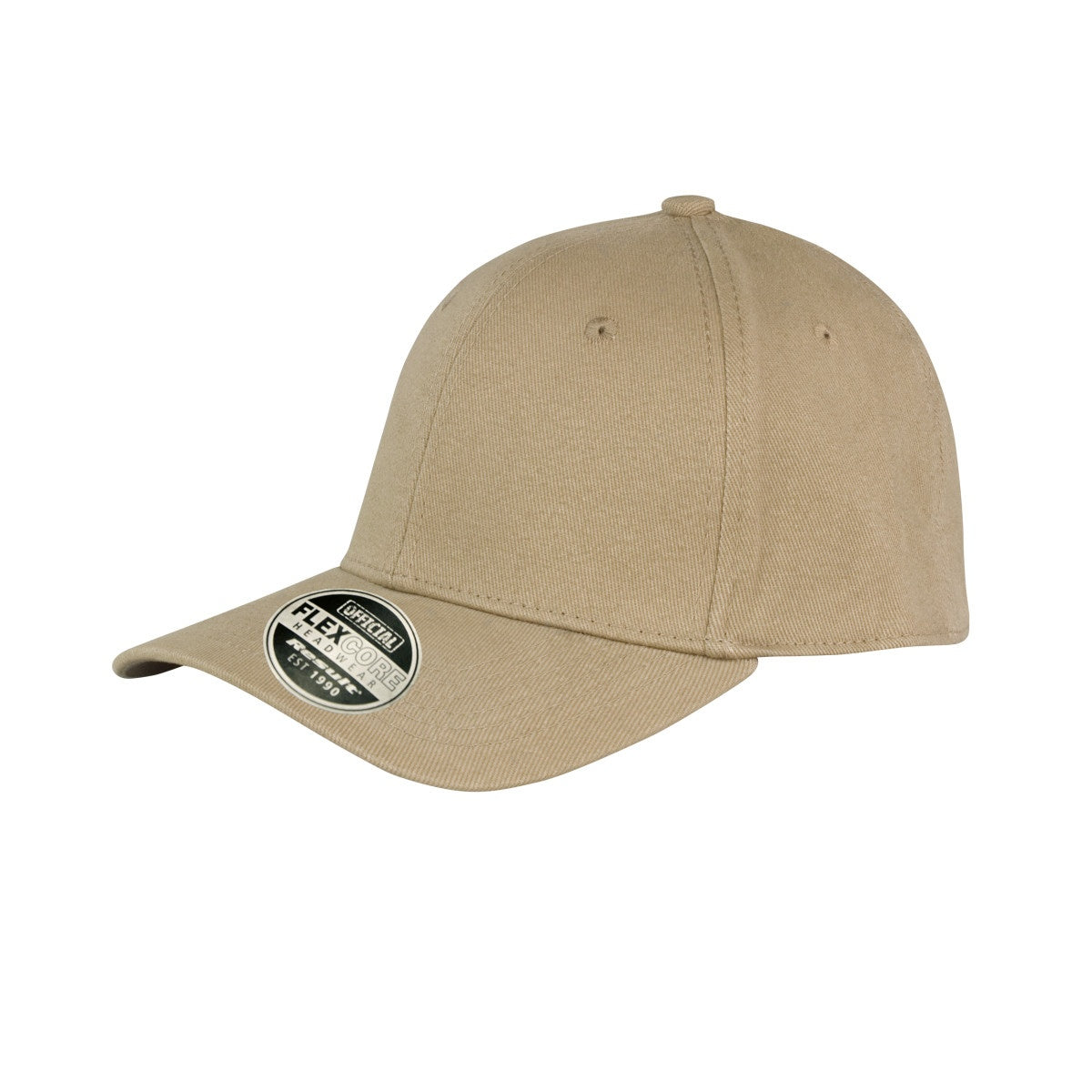 Khaki - Front - Result Unisex Core Kansas Flex Baseball Cap