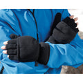 Black - Back - Result Unisex Winter Essentials Palmgrip Glove-Mitt
