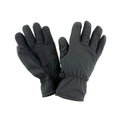 Black - Front - Result Unisex Winter Essentials Softshell Thermal Gloves