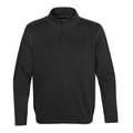 Black-Charcoal - Front - Stormtech Mens Hanford 1-4 Zip Mock Neck Jumper-Sweatshirt