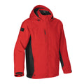 Stadium Red-Black - Side - Stormtech Mens Atmosphere 3-in-1 Performance System Jacket (Waterproof & Breathable)