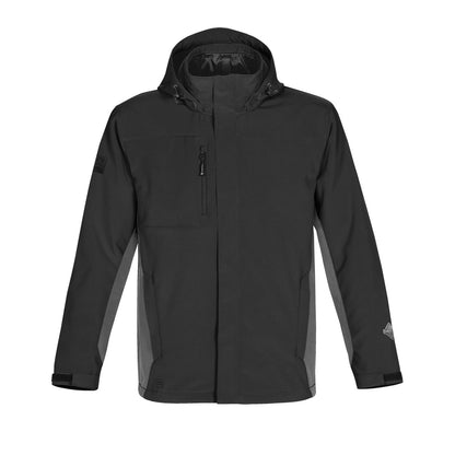 Black-Granite - Front - Stormtech Mens Atmosphere 3-in-1 Performance System Jacket (Waterproof & Breathable)