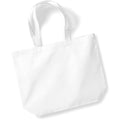 White - Front - Westford Mill Maxi Tote-Shopper Bag For Life