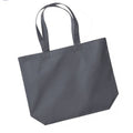 Graphite - Front - Westford Mill Maxi Tote-Shopper Bag For Life