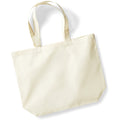 Natural - Front - Westford Mill Maxi Tote-Shopper Bag For Life