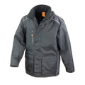 Black - Front - Result Mens Work-Guard Vostex Long Coat - Workwear (Waterproof & Windproof)