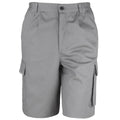 Grey - Front - Result Unisex Work-Guard Action Shorts - Workwear