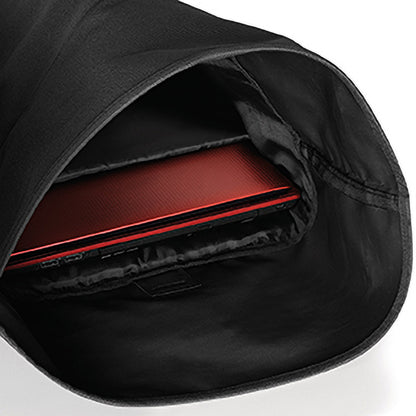 Black - Lifestyle - Bagbase Roll-Top Backpack - Rucksack - Bag (12 Litres)