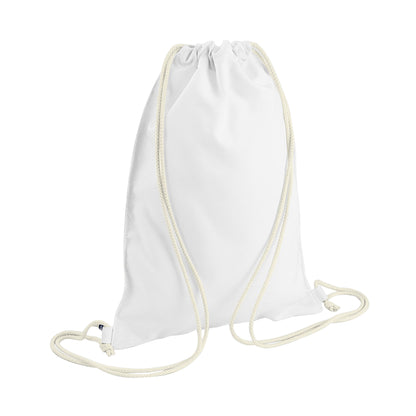 White - Front - Bagbase Sublimation Gymsac - Drawstring Bag (5 Litres)