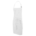 White - Front - Dennys Multicoloured Bib Apron 28x36ins