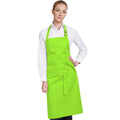 Lime - Back - Dennys Multicoloured Bib Apron 28x36ins