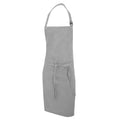 Light Grey - Front - Dennys Multicoloured Bib Apron 28x36ins