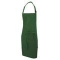 Bottle Green - Front - Dennys Multicoloured Bib Apron 28x36ins