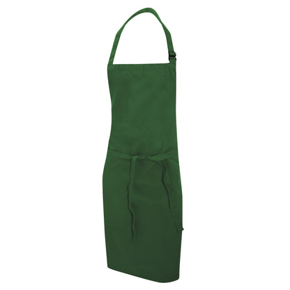 Bottle Green - Front - Dennys Multicoloured Bib Apron 28x36ins