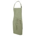 Khaki - Front - Dennys Multicoloured Bib Apron 28x36ins