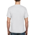 White - Close up - Gildan DryBlend Adult Unisex Short Sleeve T-Shirt