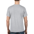 Sport Grey - Close up - Gildan DryBlend Adult Unisex Short Sleeve T-Shirt