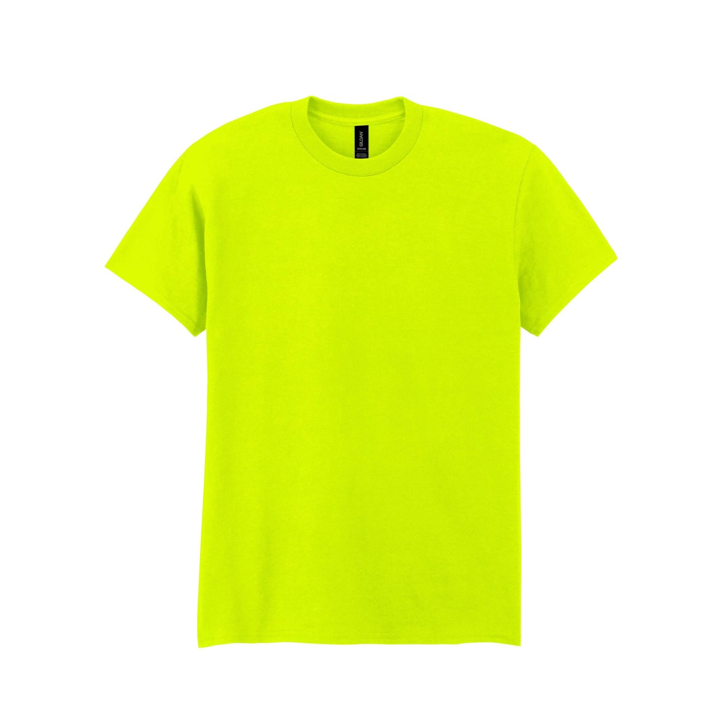Safety Green - Back - Gildan DryBlend Adult Unisex Short Sleeve T-Shirt