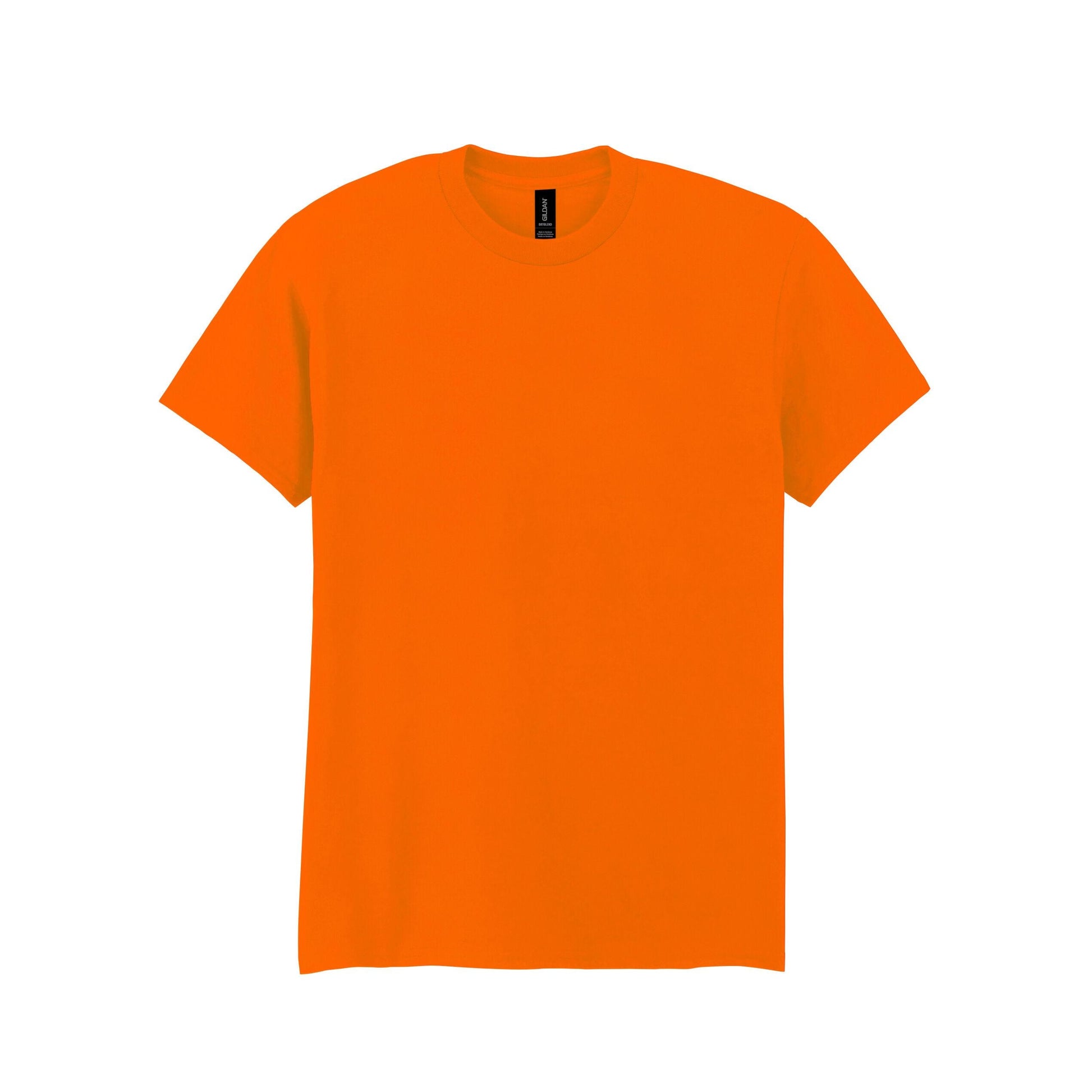 Safety Orange - Back - Gildan DryBlend Adult Unisex Short Sleeve T-Shirt