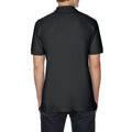 Black - Back - Gildan Mens Premium Cotton Sport Double Pique Polo Shirt
