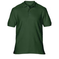 Forest Green - Front - Gildan Mens Premium Cotton Sport Double Pique Polo Shirt