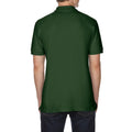 Forest Green - Back - Gildan Mens Premium Cotton Sport Double Pique Polo Shirt