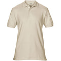 Sand - Front - Gildan Mens Premium Cotton Sport Double Pique Polo Shirt