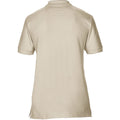 Sand - Side - Gildan Mens Premium Cotton Sport Double Pique Polo Shirt