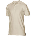 Sand - Lifestyle - Gildan Mens Premium Cotton Sport Double Pique Polo Shirt