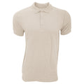 Sand - Pack Shot - Gildan Mens Premium Cotton Sport Double Pique Polo Shirt