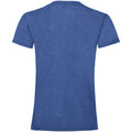 Retro Heather Royal - Back - Fruit Of The Loom Girls Childrens Valueweight Short Sleeve T-Shirt