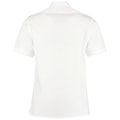 White - Back - Kustom Kit Mens Short Sleeve Pilot Shirt